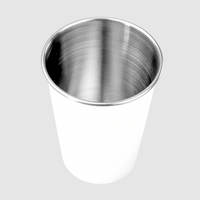 Edelstahlbecher in verschiedenen Farben unbedruckt