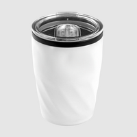Edelstahlbecher mit Trinkdeckel unbedruckt