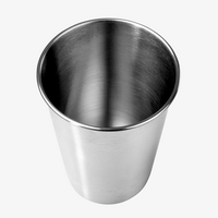 Edelstahlbecher unlackiert unbedruckt
