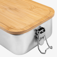 Edelstahl-Lunchbox Detail Verschluss