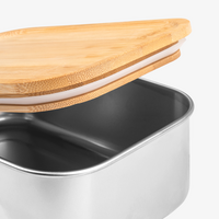 Edelstahl-Lunchbox Detail Deckel