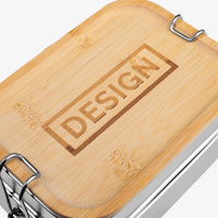 Edelstahl-Lunchbox Detail Gravur
