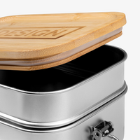 Edelstahl-Lunchbox Detail Deckel