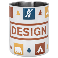 Edelstahl-Sublimationstasse frontal