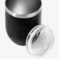 Edelstahl-Thermobecher in bauchiger Form unbedruckt