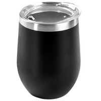 Edelstahl-Thermobecher in bauchiger Form unbedruckt