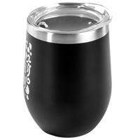 Edelstahl-Thermobecher in bauchiger Form graviert