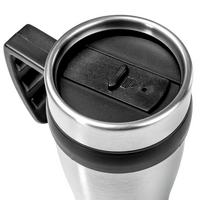 Edelstahl-Thermobecher mit farbigem Griff unbedruckt