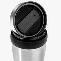 Edelstahl-Thermobecher mit farbigen Elementen unbedruckt