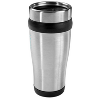 Edelstahl-Thermobecher mit farbigen Elementen bedruckt