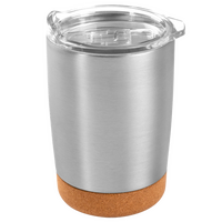 Edelstahl-Thermobecher mit Korkboden unbedruckt