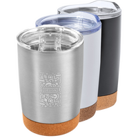 Edelstahl-Thermobecher mit Korkboden graviert