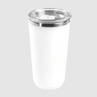 Edelstahl-Thermobecher mit Kunststoffüberzug unbedruckt