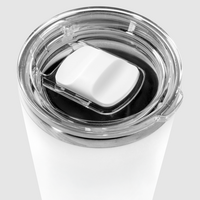 Edelstahl-Thermobecher mit Kunststoffüberzug unbedruckt