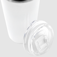 Edelstahl-Thermobecher mit Kunststoffüberzug unbedruckt