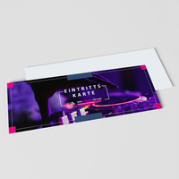Eintrittskarte, liegend, DJ Motiv