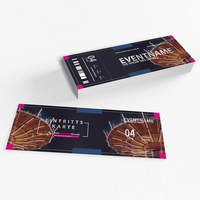 Eintrittskarte, farbig bedruckt, liegend