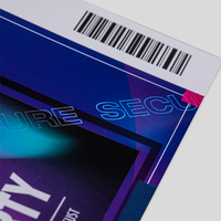 Eintrittskarte, bedruckt, liegend