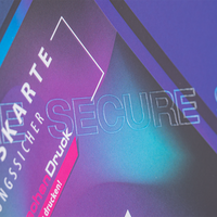 Eintrittskarte, farbig bedruckt, details