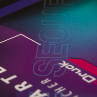 Eintrittskarte, farbig bedruckt, details