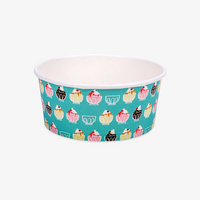 Eisbecher, farbig bedruckt, MotivEisbecher, farbig bedruckt, Motiv