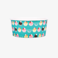 Eisbecher, farbig bedruckt, Motiv