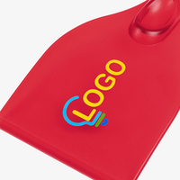 Eiskratzer aus Kunststoff, Nahaufnahme Logodruck