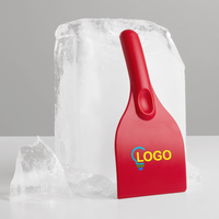Eiskratzer, bedruckt mit Logo, aufrecht
