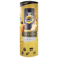 Ellipsenaufsteller 65 x 160 cm 4/4 farbig-bedruckt, detail2