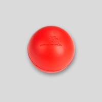 Antistressball Lasergravur, runde Form, rot Farben