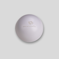Antistressball Lasergravur, runde Form, weiß Farben