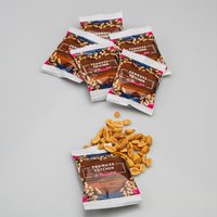 Erdnüsse, farbig bedruckt,