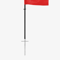 Erdspieß 80 cm mit Griff und Ansatz Gestänge, details