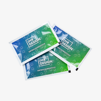 Erfrischungstuch, farbig bedruckt, Motiv, liegend