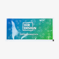 Erfrischungstuch, farbig bedruckt, Motiv