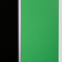 Hochwertige Greenscreen Wand mit Kedersystem inklusive Druck und Versand 5 x 3 gerade Textil eingespannt 