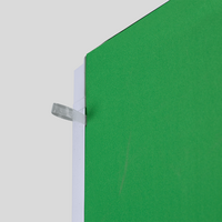 Hochwertige Greenscreen Wand mit Kedersystem inklusive Druck und Versand 5 x 3 gerade Textil eingespannt 