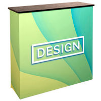 Messetheke, farbig bedruckt, Motiv