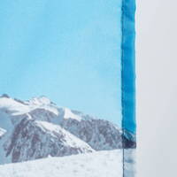 Snowflag, farbig bedruckt, details