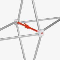 Ersatzgestell für Messewand mit Kedersystem 4 x 3, Modell ab 2025