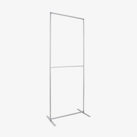 Ersatzrahmen Zipper-Banner Slim, stehend, geruest,detail