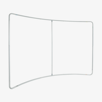 Ersatzrahmen für Zipper-Wall Curved, stehend, detail