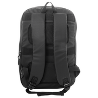 Erweiterbarer Laptop-Rucksack aus wasserdichtem PU, Rückseite