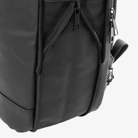 Erweiterbarer Laptop-Rucksack aus wasserdichtem PU, Detail Reißverschluss