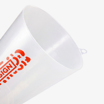 Eventbecher mit Lanyard-&Ouml;se Tampondruck