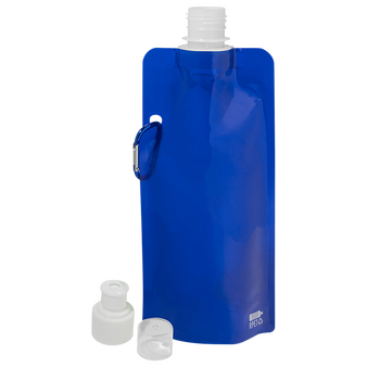 Faltbare Sportflasche aus RPET, 500 ml, ohne Werbeanbringung