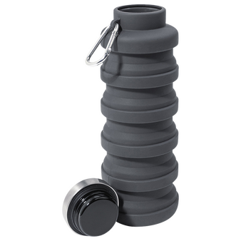 Faltbare Sportflasche aus Silikon, 500 ml, ohne Werbeanbringung