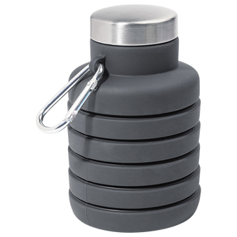 Faltbare Sportflasche aus Silikon, 500 ml, ohne Werbeanbringung