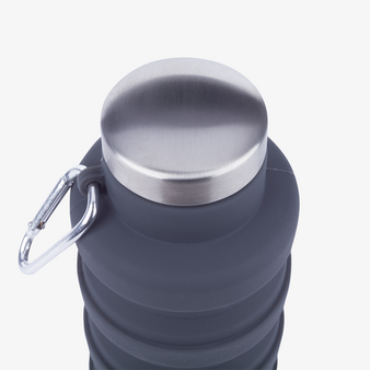 Faltbare Sportflasche aus Silikon, 500 ml, ohne Werbeanbringung