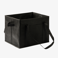 Faltbarer Kofferraum-Organizer mit Henkel aufgeklappt